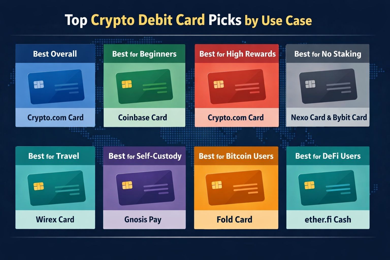 best crypto debit cards 2026 upgrade