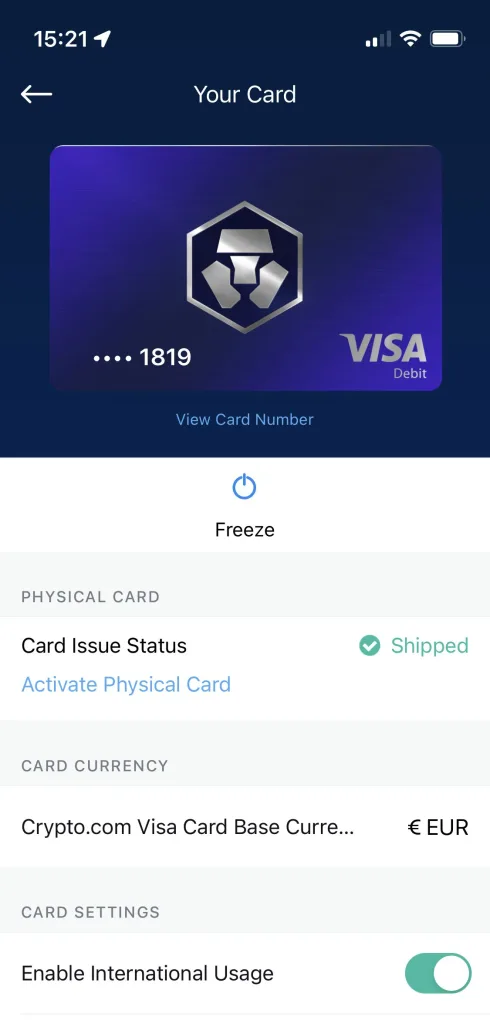 Crypto.com Visa Card Application Guide