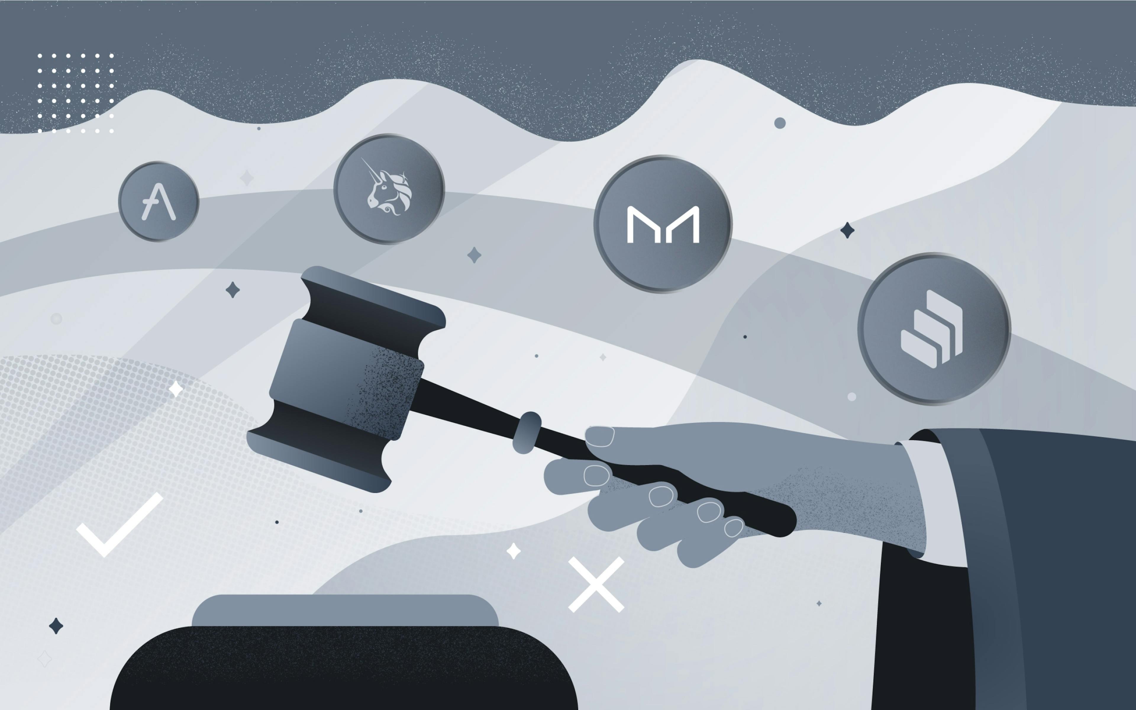 voting on DeFi governance proposals with tokens