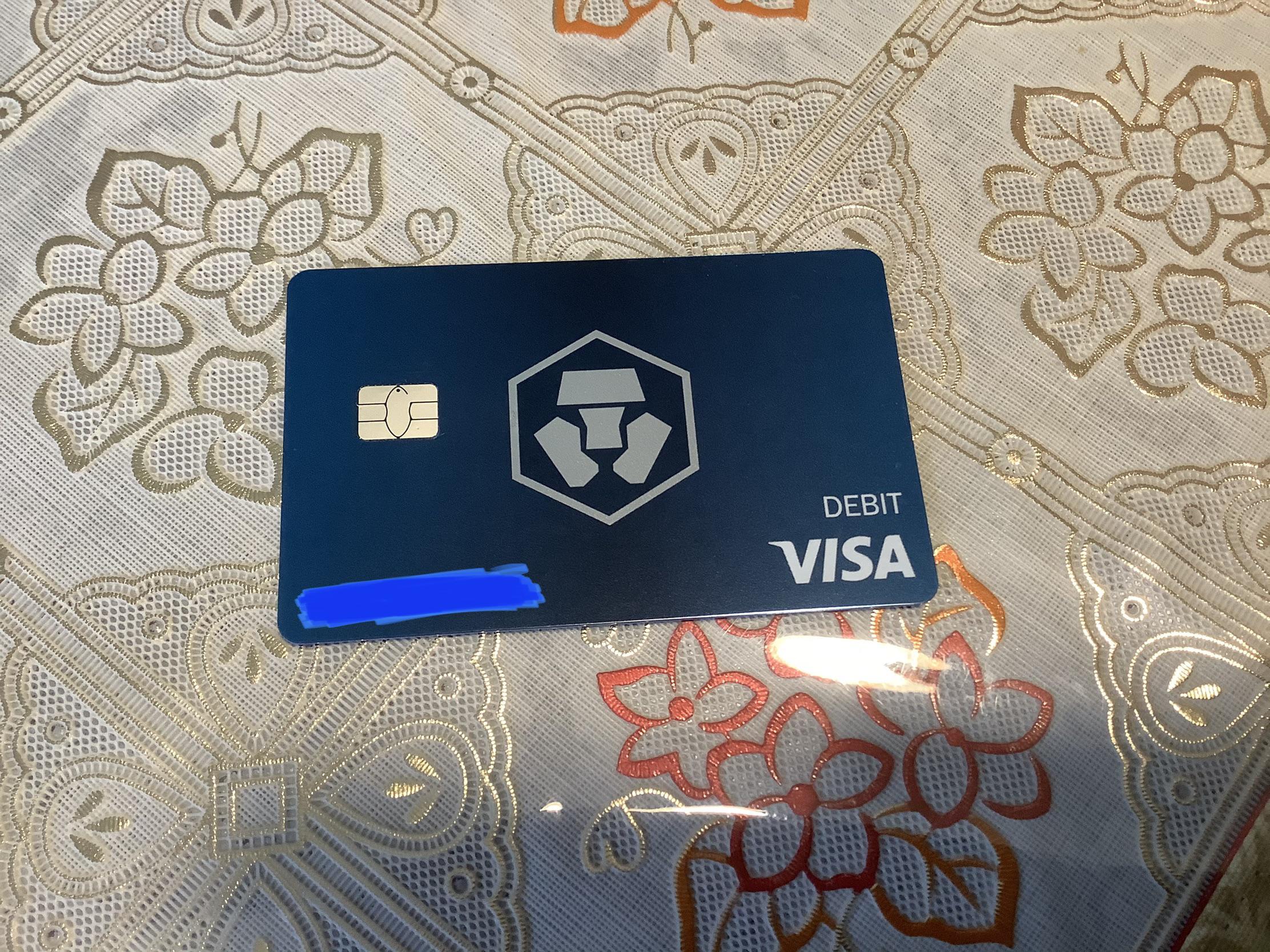 Crypto.com Midnight Blue Visa card