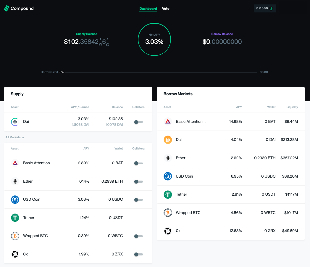 DeFi platform dashboard displaying live governance token rewards ready to be claimed, featuring wallet integration and claim button interface