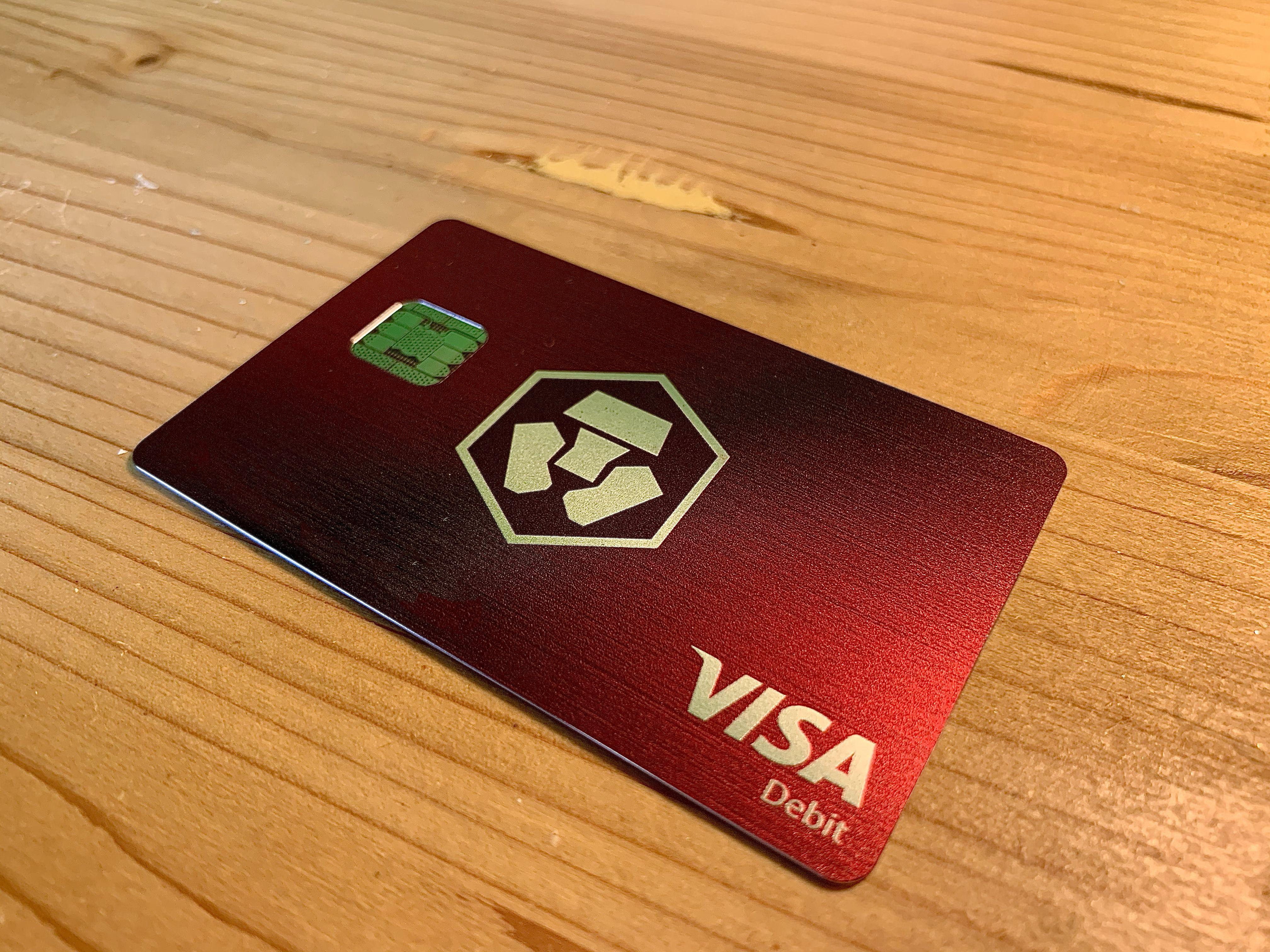 Crypto.com Ruby Steel Visa card