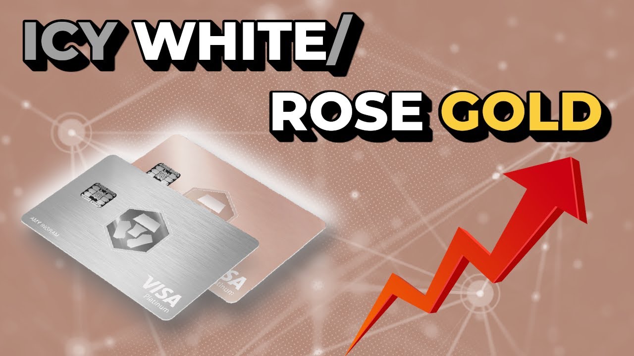 Crypto.com Frosted Rose Gold Visa card