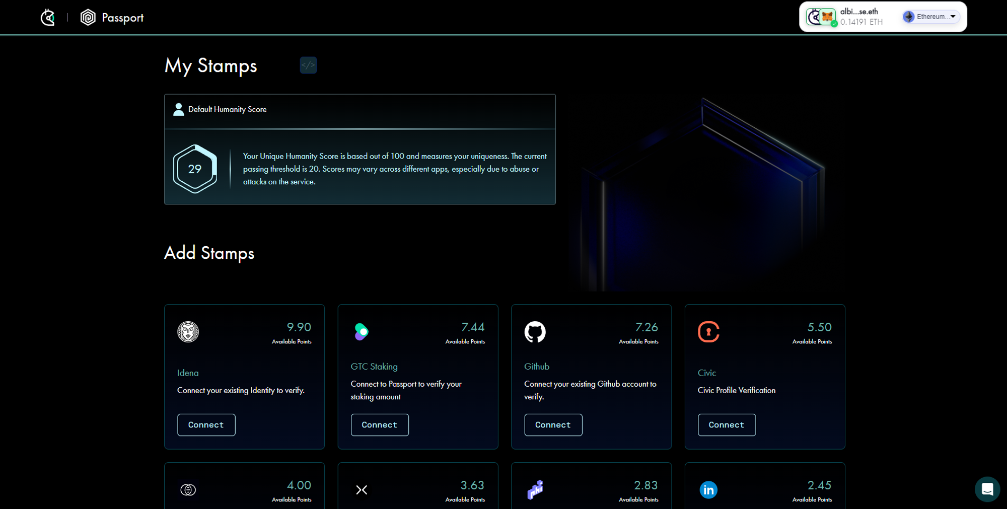Karma3 Labs reputation score dashboard